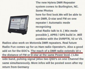 Repeater DMR range